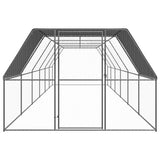 Outdoor Chicken Cage 3x12x2 m Galvanised Steel