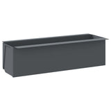 Flower Boxes for Euro Pallets 12 pcs Grey 36x13.5x9.5 cm PP - Side View