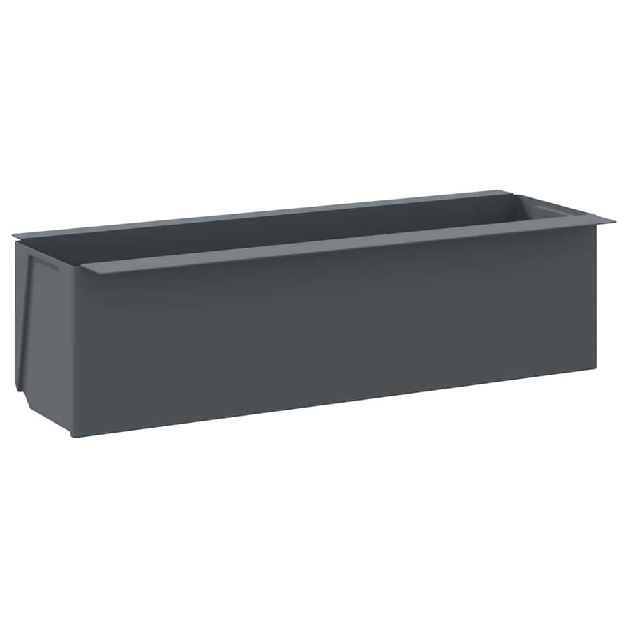 Flower Boxes for Euro Pallets 12 pcs Grey 36x13.5x9.5 cm PP