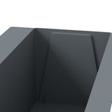 Flower Boxes for Euro Pallets 12 pcs Grey 36x13.5x9.5 cm PP - Close-Up Angle