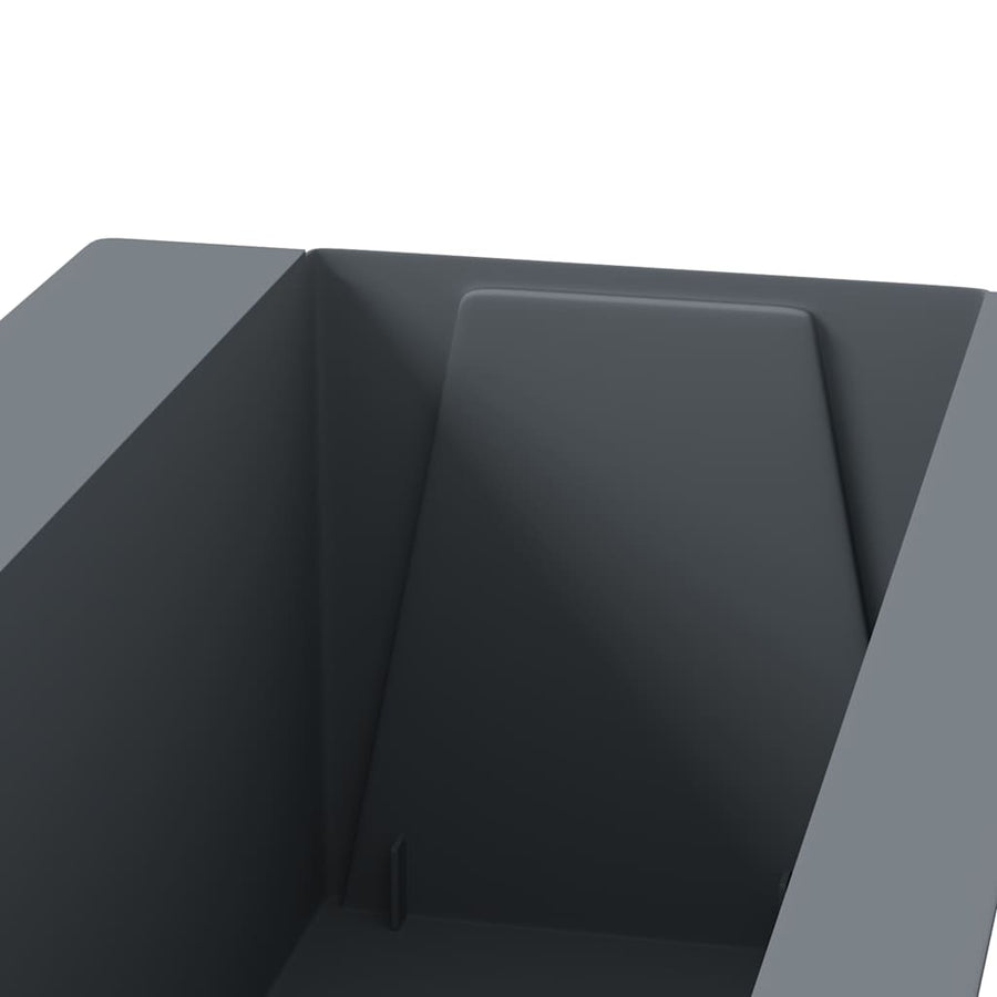 Flower Boxes for Euro Pallets 12 pcs Grey 36x13.5x9.5 cm PP