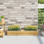 Flower Boxes for Euro Pallets 12 pcs Grey 36x13.5x9.5 cm PP