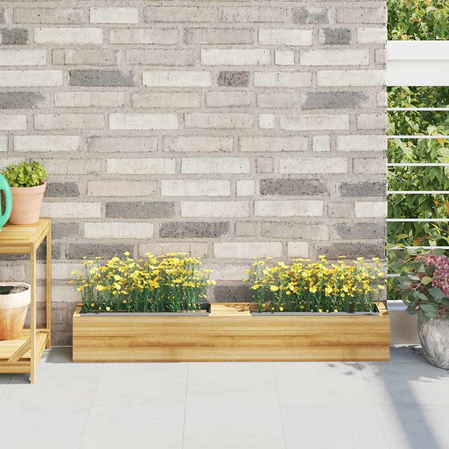 Flower Boxes for Euro Pallets 12 pcs Grey 36x13.5x9.5 cm PP
