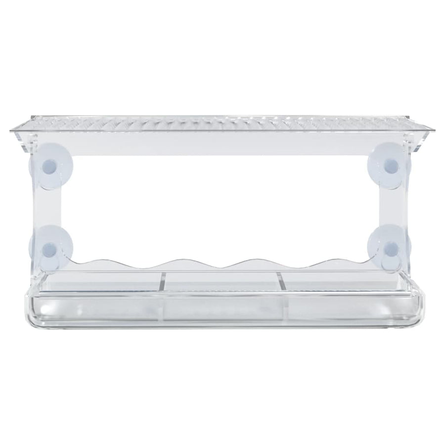 Window Bird Feeders 2 pcs Acrylic 30x12x15 cm