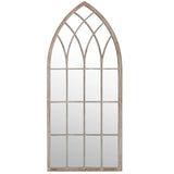 Garden Mirror Sand 100x45 cm Iron for Outdoor Use