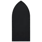 Garden Mirror Black 100x45 cm Iron for Outdoor Use