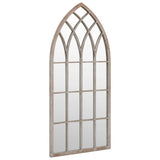 Garden Mirror Sand 70x30 cm Iron for Outdoor Use - Front View