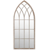 Garden Mirror Sand 70x30 cm Iron for Outdoor Use - Side View