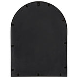 Garden Mirror Black 60x45 cm Iron for Outdoor Use - Top-Down View