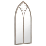 Garden Mirror Sand 100x45 cm Iron for Outdoor Use - Front View