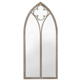 Garden Mirror Sand 100x45 cm Iron for Outdoor Use - Side View