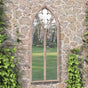 Garden Mirror Sand 100x45 cm Iron for Outdoor Use