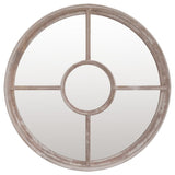 Garden Mirror Sand 60x4 cm Iron Round for Outdoor Use