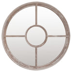 Garden Mirror Sand 60x4 cm Iron Round for Outdoor Use