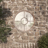 Garden Mirror Sand 60x4 cm Iron Round for Outdoor Use