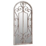 Garden Mirror Sand 100x45 cm Iron for Outdoor Use - Side View