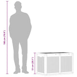 Garden Storage Box 180L Black PP Rattan - Extra Image