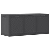 Garden Storage Box 270L Black PP Rattan