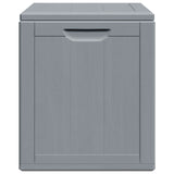 Garden Storage Box 90L Grey PP Wood Look - 45-Degree Angle