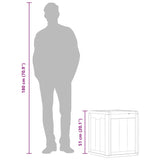 Garden Storage Box 90L Grey PP Wood Look - Extra Image