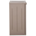 Garden Storage Cabinet Brown 65x45x88 cm PP Wood Look