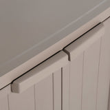 Garden Storage Cabinet Brown 65x45x88 cm PP Wood Look - 45-Degree Angle