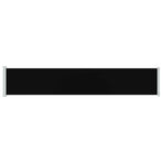 Patio Retractable Side Awning 117x614 cm Black