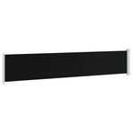 Patio Retractable Side Awning 117x614 cm Black