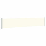 Patio Retractable Side Awning 117x614 cm Cream
