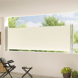 Patio Retractable Side Awning 117x600 cm Cream
