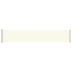 Patio Retractable Side Awning 117x614 cm Cream