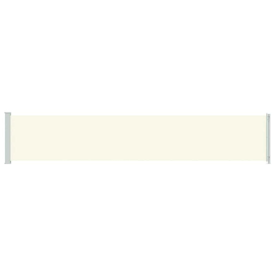 Patio Retractable Side Awning 117x614 cm Cream