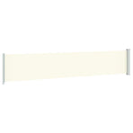 Patio Retractable Side Awning 117x614 cm Cream