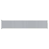 Patio Retractable Side Awning 117x600 cm Grey - Front View