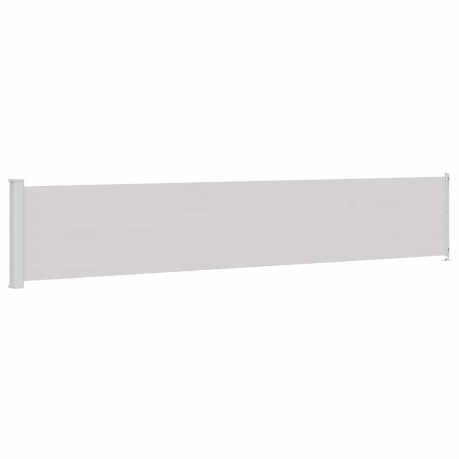 Patio Retractable Side Awning 117x614 cm Grey