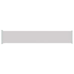 Patio Retractable Side Awning 117x614 cm Grey