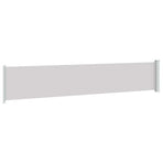 Patio Retractable Side Awning 117x614 cm Grey