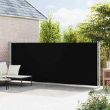 Patio Retractable Side Awning 180x600 cm Black
