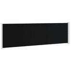 Patio Retractable Side Awning 180x614 cm Black