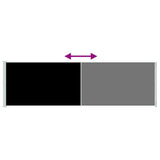 Patio Retractable Side Awning 180x600 cm Black