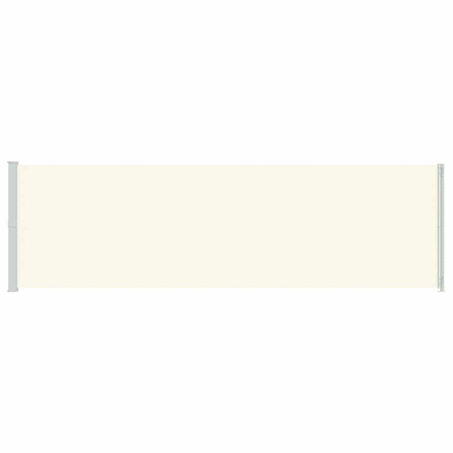 Patio Retractable Side Awning 180x614 cm Cream