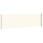 Patio Retractable Side Awning 180x614 cm Cream