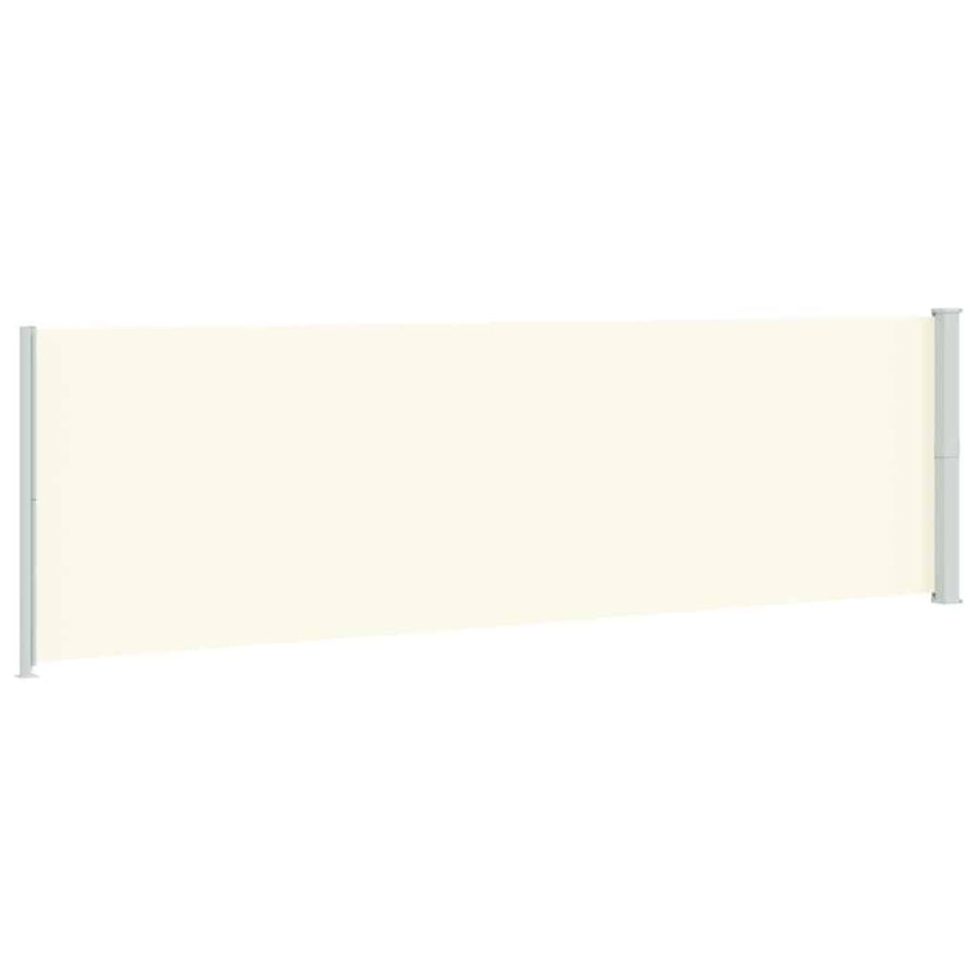 Patio Retractable Side Awning 180x614 cm Cream