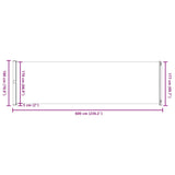 Patio Retractable Side Awning 180x600 cm Cream