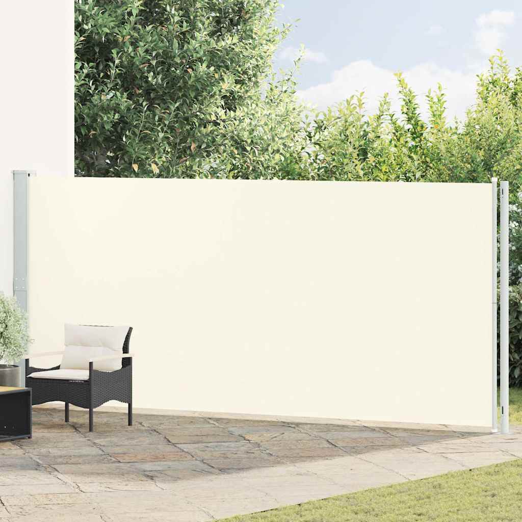 Patio Retractable Side Awning 180x600 cm Cream