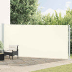 Patio Retractable Side Awning 180x614 cm Cream