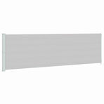 Patio Retractable Side Awning 180x614 cm Grey