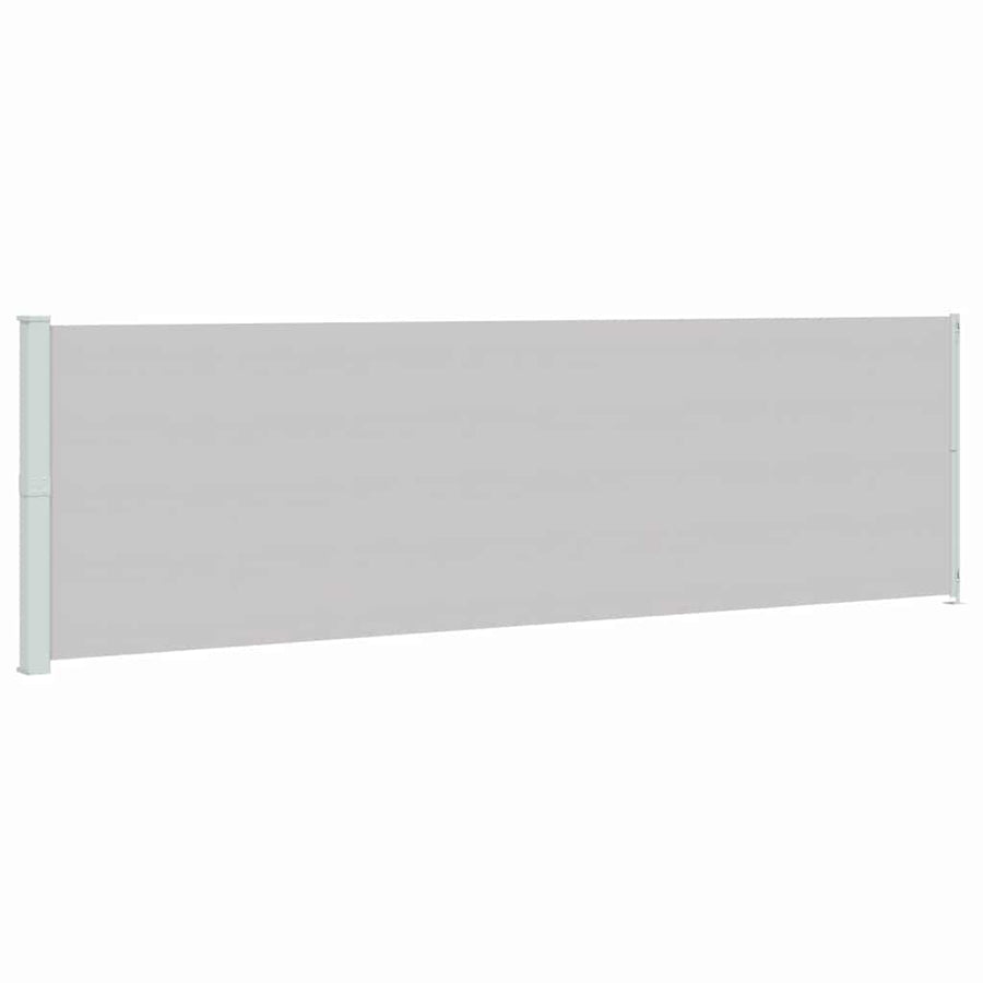 Patio Retractable Side Awning 180x614 cm Grey