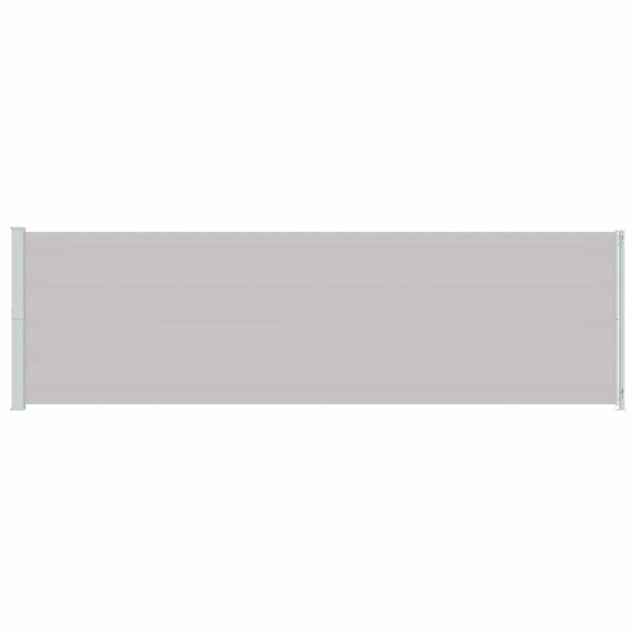 Patio Retractable Side Awning 180x614 cm Grey
