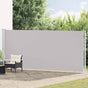 Patio Retractable Side Awning 180x614 cm Grey